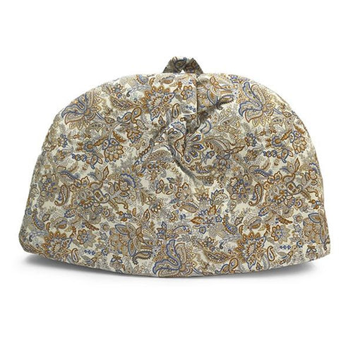 6-8 Cup Teapot Cosy: Blue and Brown Paisley Pattern